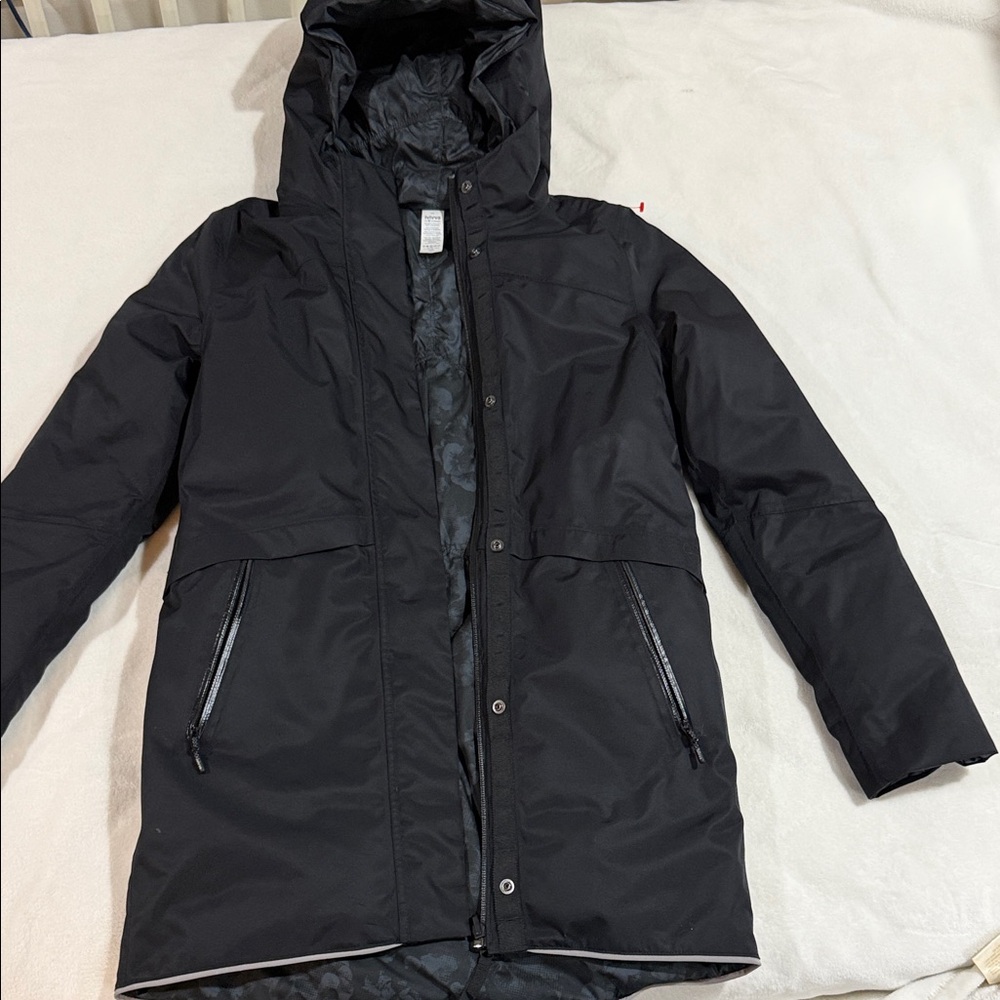 Ivivva by Lululemon Reversible Down Filled Insulated Winter Coat Parka with Hood